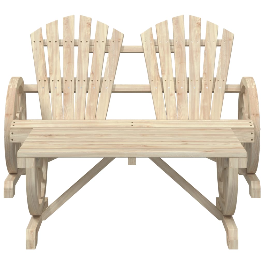 4 Piece Patio Lounge Set Solid Wood Fir