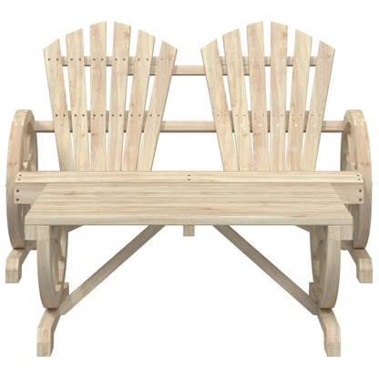 4 Piece Patio Lounge Set Solid Wood Fir