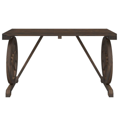 Garden Dining Set | Burnt Wood | Solid Fir Wood | Medium | Durable