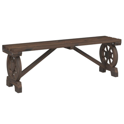 Garden Dining Set | Burnt Wood | Solid Fir Wood | Medium | Durable