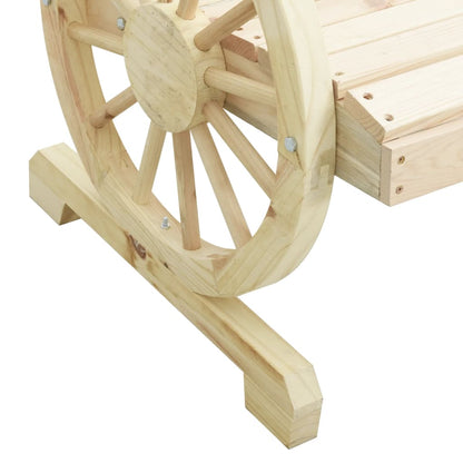 Garden Adirondack Chair Natural Wood Solid Fir Wood Standard