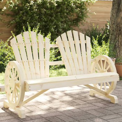 Patio Adirondack Chair 2-Seater Solid Wood Fir