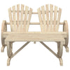 2 Piece Garden Lounge Set Solid Wood Fir