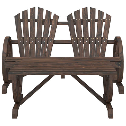 2 Piece Garden Lounge Set Solid Wood Fir