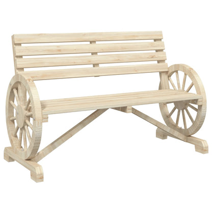 Garden Bench Natural Wood Solid Fir Wood Standard Durable