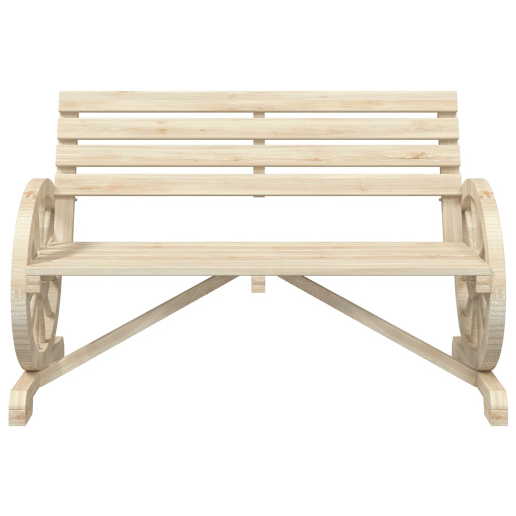 Garden Bench Natural Wood Solid Fir Wood Standard Durable