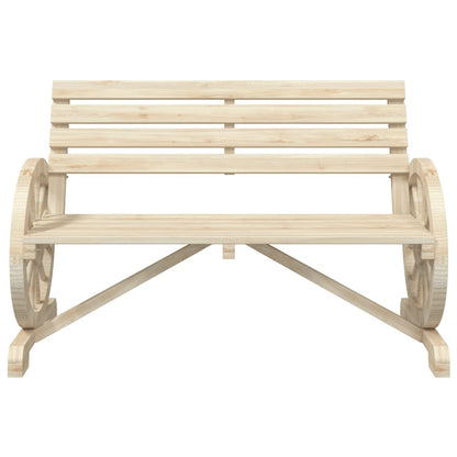 Garden Bench Natural Wood Solid Fir Wood Standard Durable