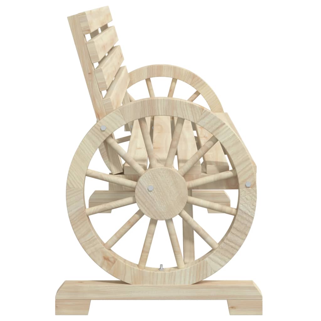 Garden Bench Natural Wood Solid Fir Wood Standard Durable