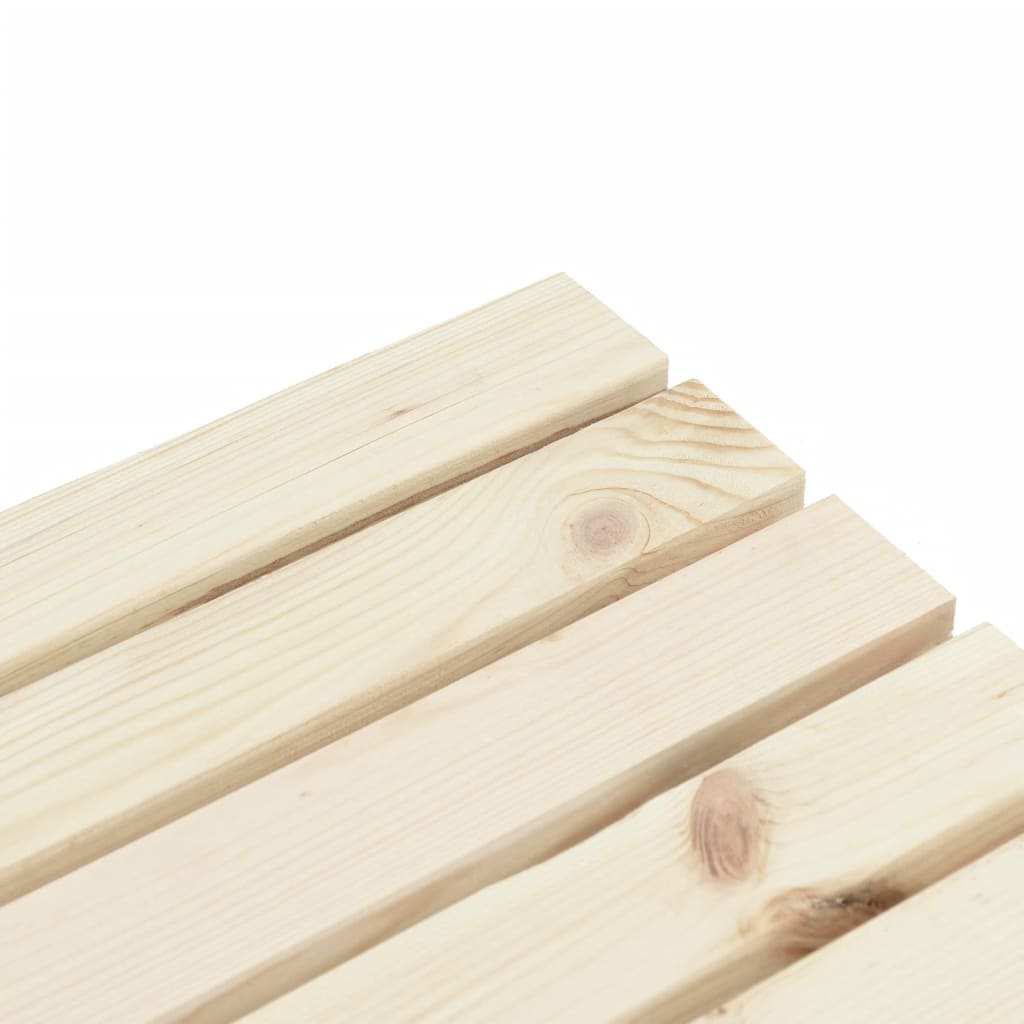 Garden Bench Natural Wood Solid Fir Wood Standard Durable