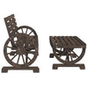 2 Piece Garden Lounge Set Solid Wood Fir