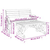 2 Piece Garden Lounge Set Solid Wood Fir