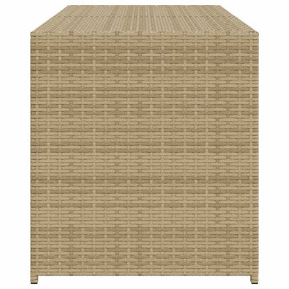 Garden Storage Box Mix Beige 283L Poly Rattan