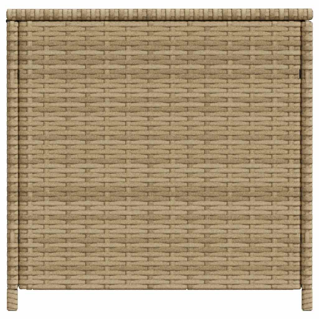 Garden Storage Box Mix Beige 123.9 Gal Poly Rattan