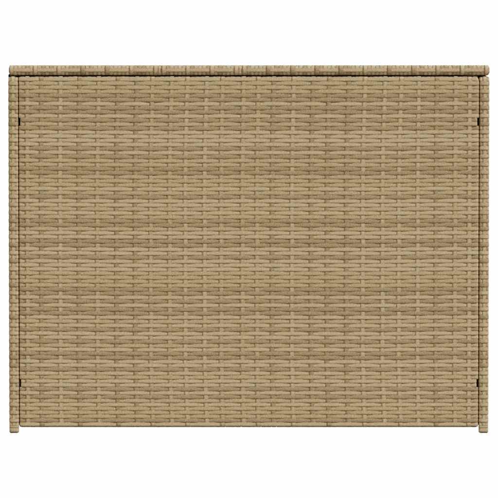 Garden Storage Box Mix Beige 259.9 Gal Poly Rattan