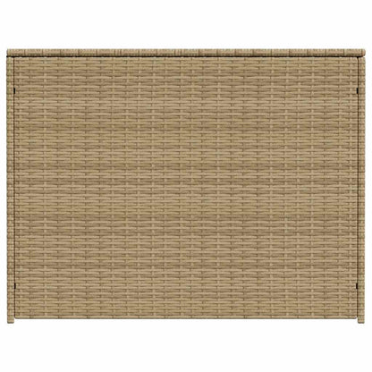 Garden Storage Box Mix Beige 259.9 Gal Poly Rattan