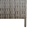 Room Divider 5 Panels Grey Poly Rattan