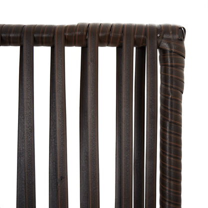 Room Divider 4 Panels Gray Poly Rattan