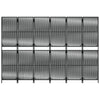 Room Divider 6 Panels Black Poly Rattan