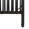 Room Divider 6 Panels Black Poly Rattan