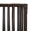 Room Divider 6 Panels Brown Poly Rattan