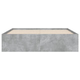 Bed Frame with Drawers without Mattress Concrete Grey 120x200 cm