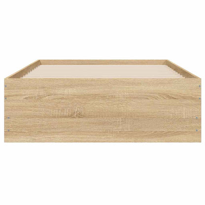 Bed Frame with Drawers without Mattress Sonoma Oak 90x200 cm