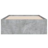 Bed Frame with Drawers without Mattress Concrete Grey 90x200 cm