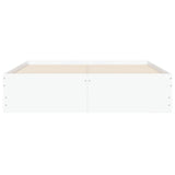 Bed Frame with Drawers without Mattress White 120x190 cm Small Double