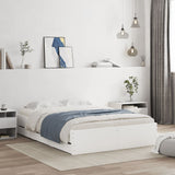 Bed Frame with Drawers without Mattress White 120x190 cm Small Double