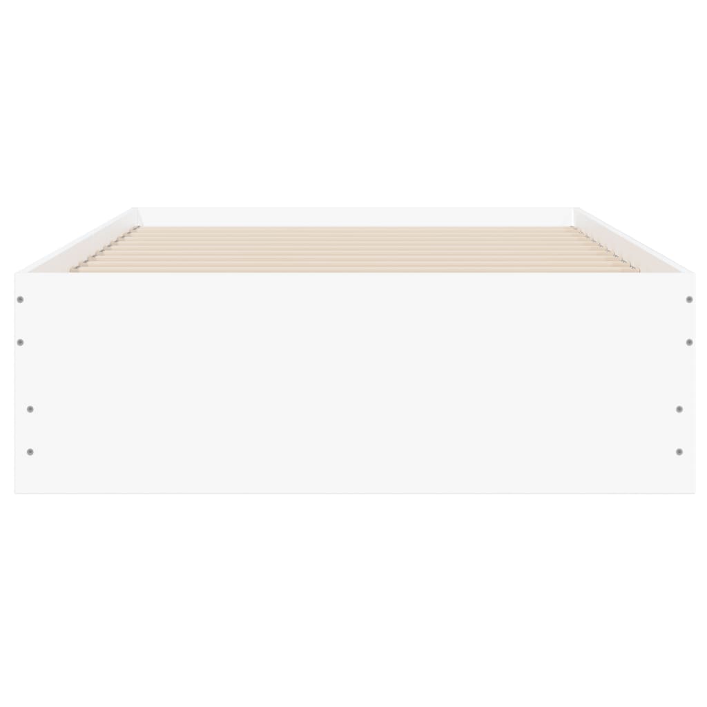 Bed Frame with Drawers without Mattress White 90x190 cm Single