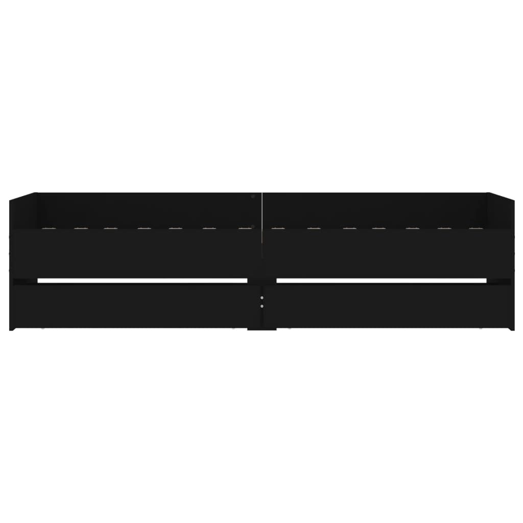 Bed Frame | Black | Engineered wood | Single | Bed | Rectangular | Modern