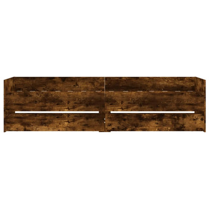 Bed Frame | Smoked Oak | Engineered wood | Single | Rectangular | Modern