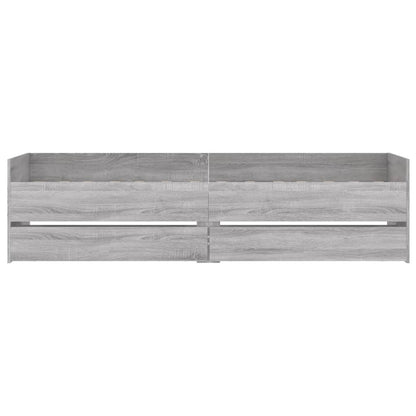 Bed Frame | Grey Sonoma | Engineered wood | Single | Bed Frame
