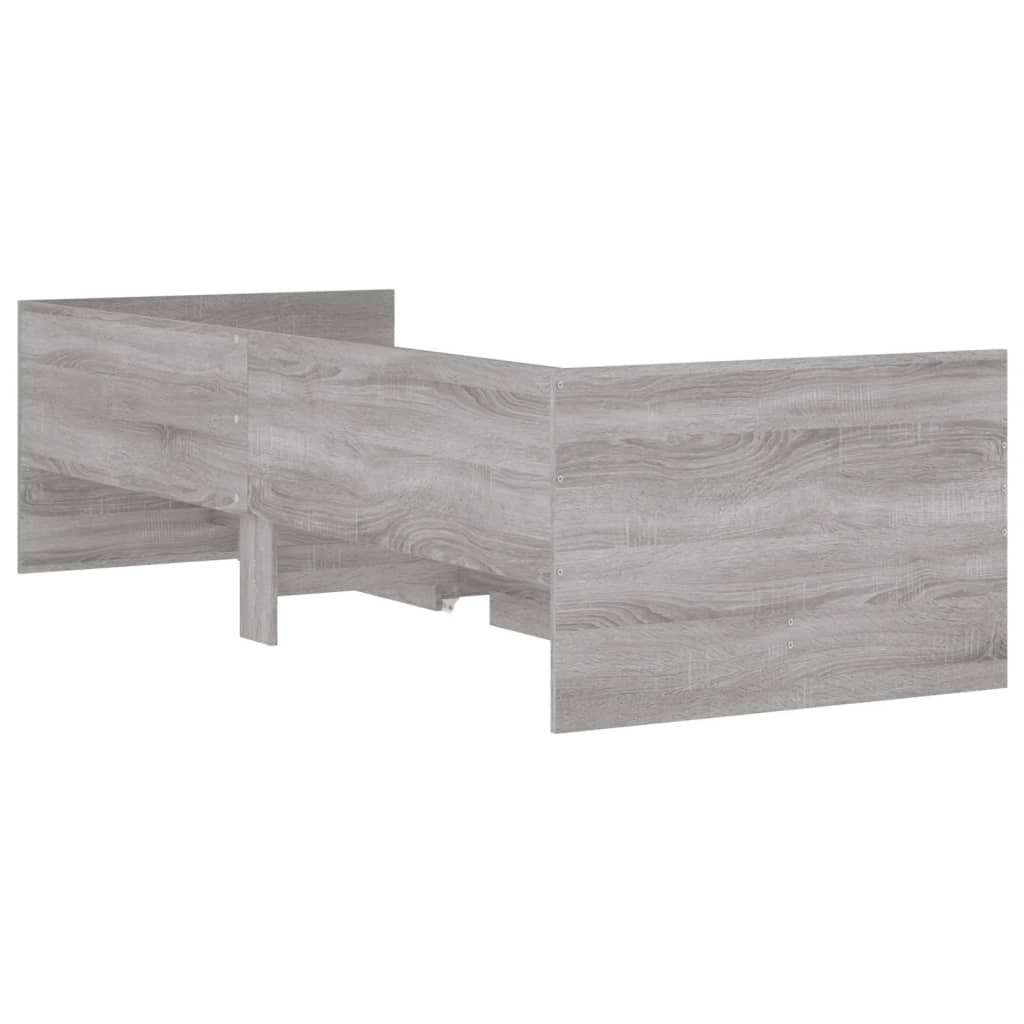 Bed Frame | Grey Sonoma | Engineered wood | Single | Bed Frame