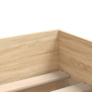 Bed Frame with Drawers Sonoma Oak 90x200 cm