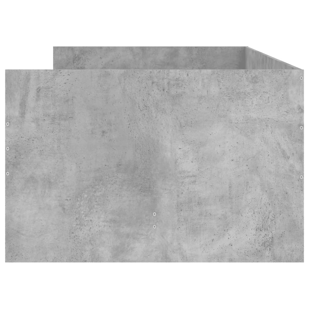 Bed Frame | Concrete grey | Engineered wood | Standard Single | Bed Frame