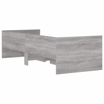 Bed Frame | Grey Sonoma | Engineered wood | 90x200 cm | Bed Frame
