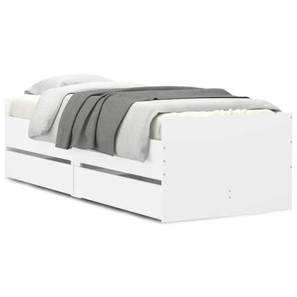 Bed Frame | White | Engineered wood, Plywood | Single | Bed Frame
