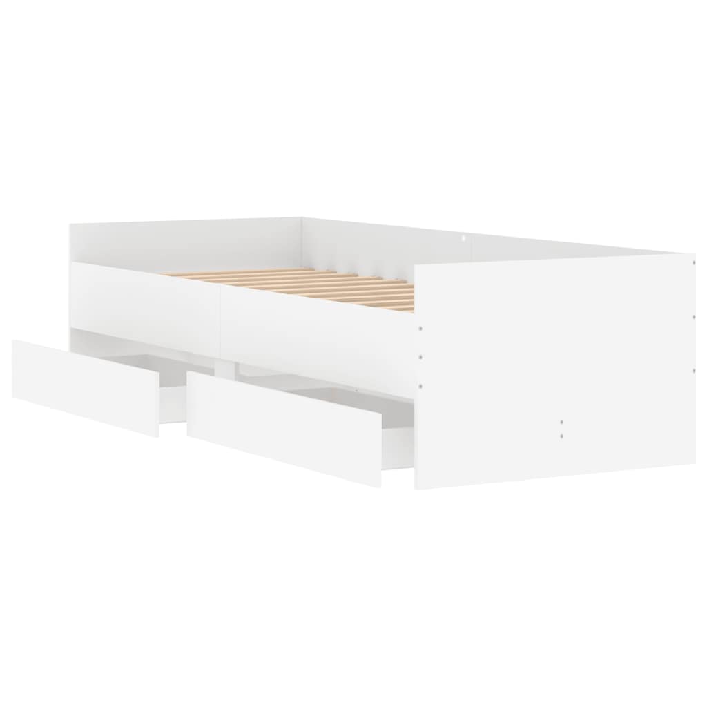 Bed Frame | White | Engineered wood, Plywood | Single | Bed Frame
