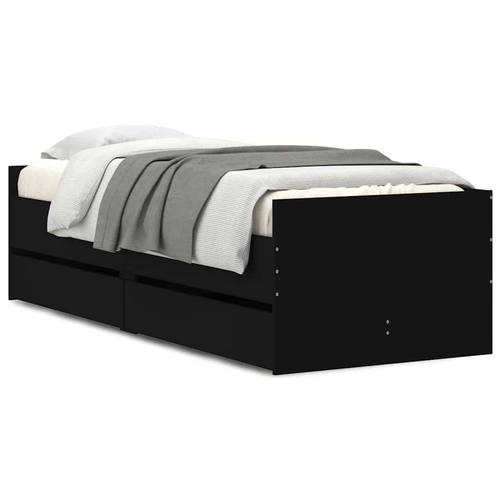 Bed Frame | Black | Engineered wood, Plywood | Single | Bed Frame