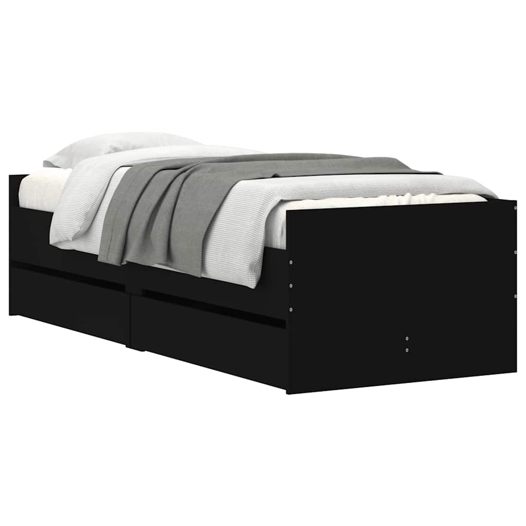 Bed Frame | Black | Engineered wood, Plywood | Single | Bed Frame