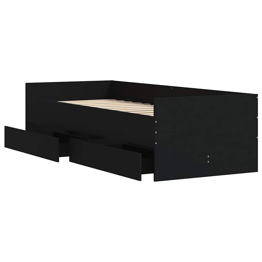 Bed Frame | Black | Engineered wood, Plywood | Single | Bed Frame