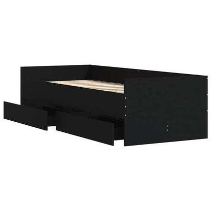 Bed Frame | Black | Engineered wood, Plywood | Single | Bed Frame