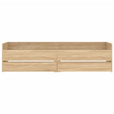 Bed Frame with Drawers Sonoma Oak 90x190 cm Single