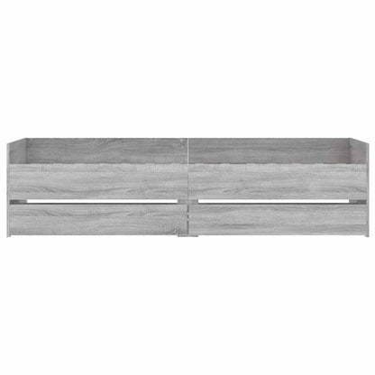 Bed Frame | Grey Sonoma | Engineered Wood | Single | Bed Frame