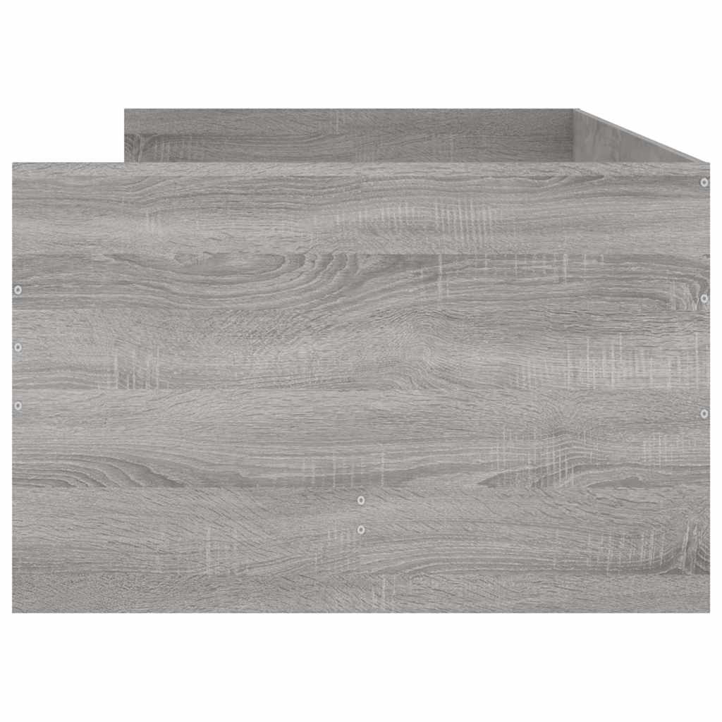 Bed Frame | Grey Sonoma | Engineered Wood | Single | Bed Frame