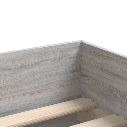 Bed Frame | Grey Sonoma | Engineered Wood | Single | Bed Frame
