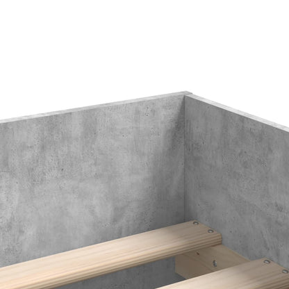 Bed Frame | Concrete grey | Engineered wood | Small Single | Bed Frame