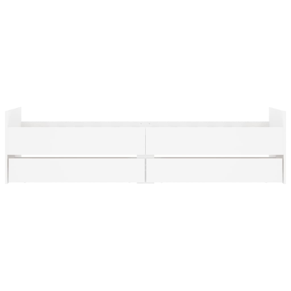 Bed Frame | White | Engineered wood | Single | Bed Frame | Rectangular