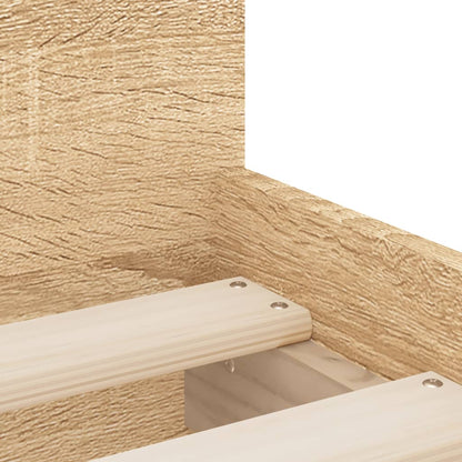 Bed Frame | Sonoma Oak | Engineered wood, Plywood | Single